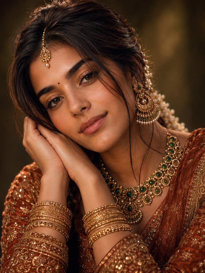 Luxury Bridal Portrait — AI image prompt example