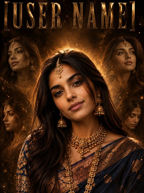 Royal South Indian Cinematic Poster — AI image prompt example
