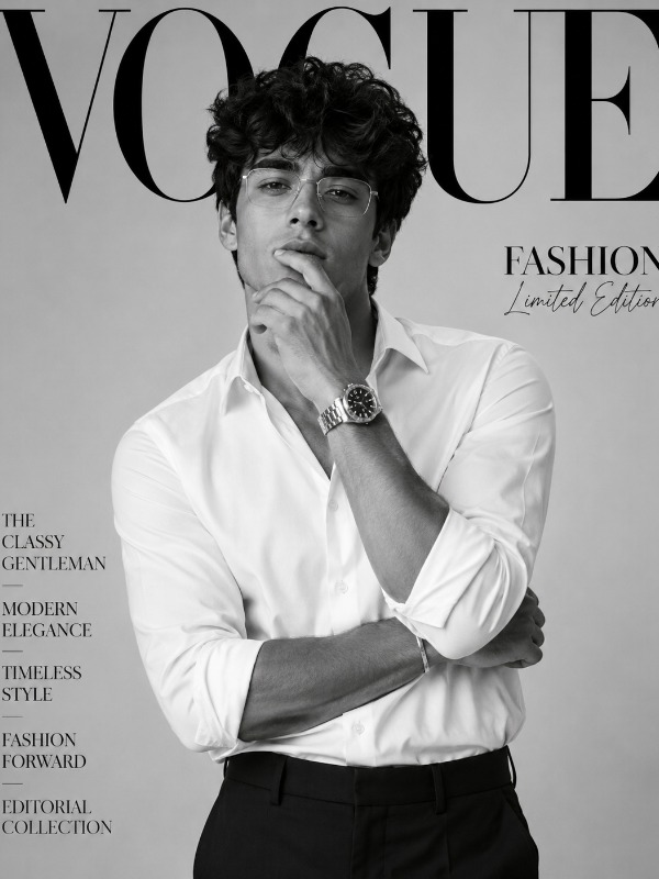 Vogue Noir: The Classy Gentleman — AI image prompt example