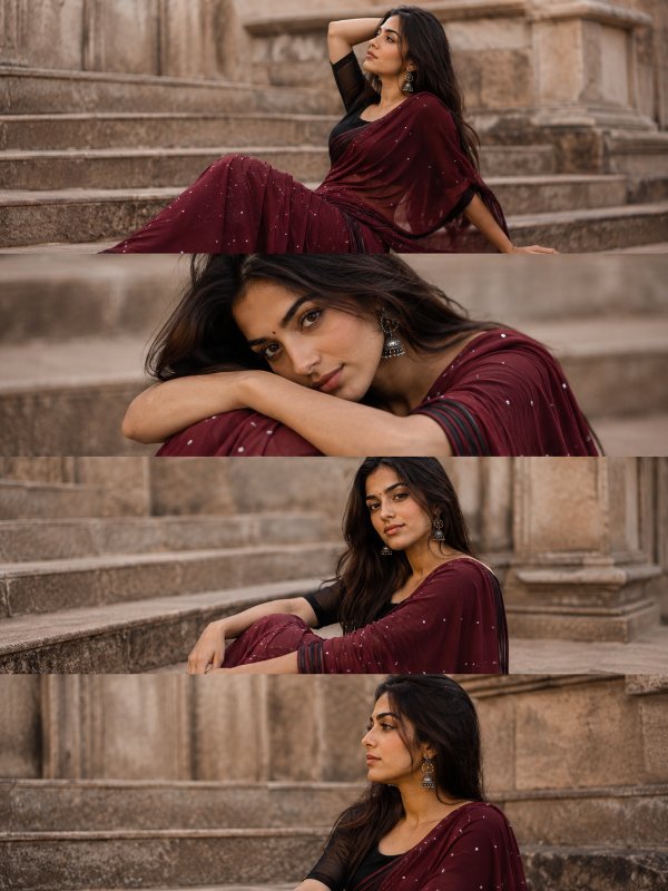Timeless Saree Stories — AI image prompt example