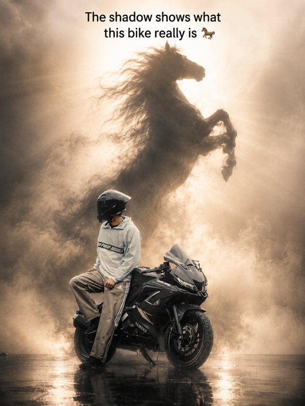 Legendary Horse Shadow Rider — AI image prompt example