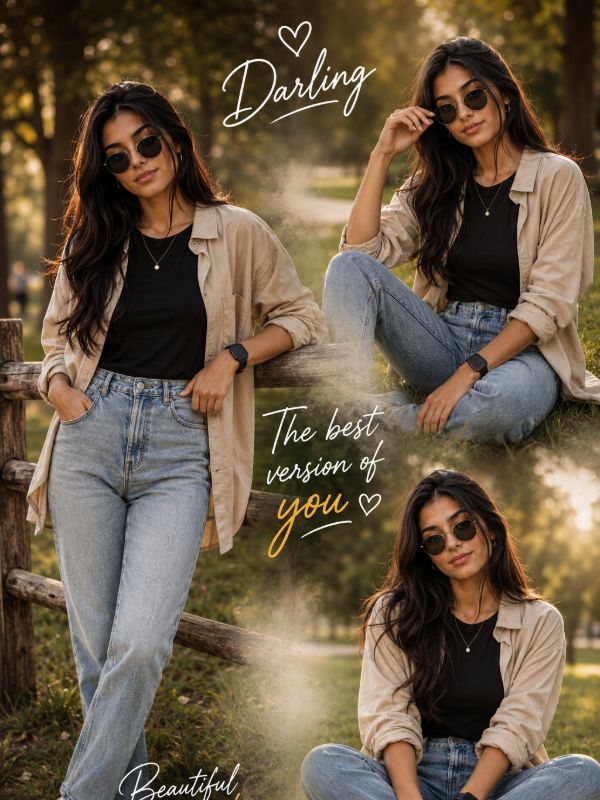 🌿 Golden Hour Lifestyle ✨ — AI image prompt example