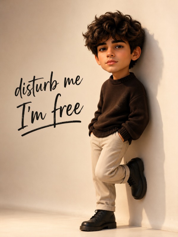 ☕ Disturb Me, I'm Free 🎨 — AI image prompt example