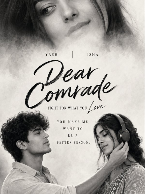 š¬ Monochrome Romantic Movie Poster ā AI image prompt example