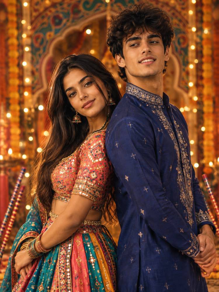 Navratri 2026 Couple AI Photo Editing Prompt | ChatGPT