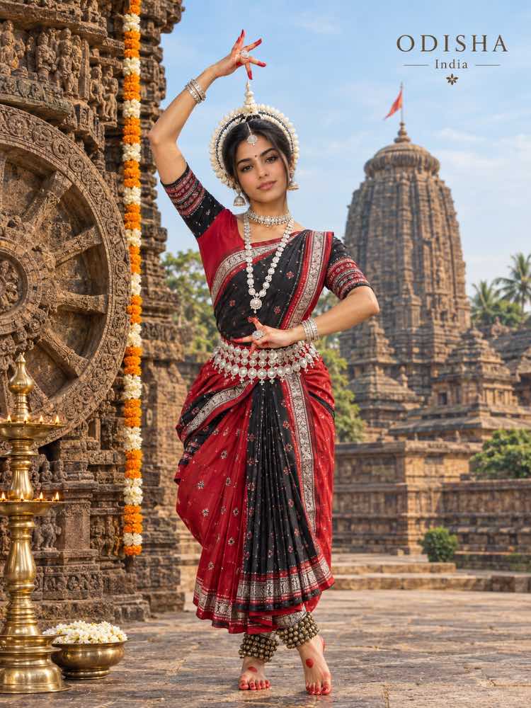 Odisha Odissi Dancer at Historic Temple