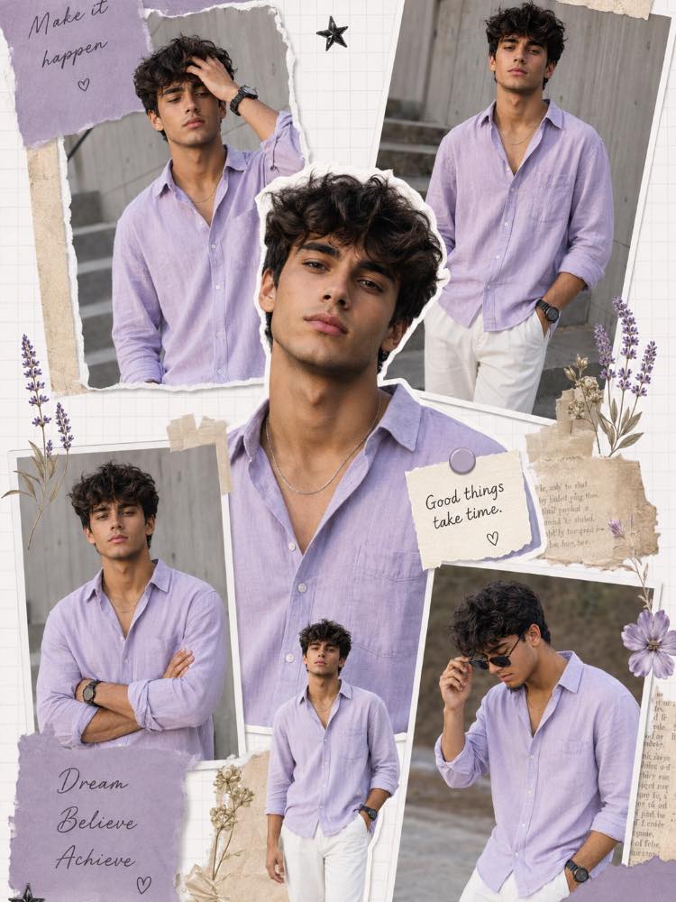 🌸 Lavender Dreams Scrapbook Collage