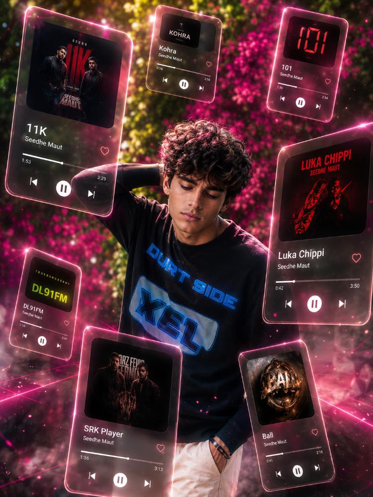 π§ Neon Playlist Vibes Poster